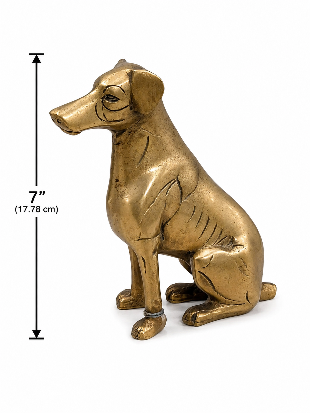 Brass Dog Sculpture