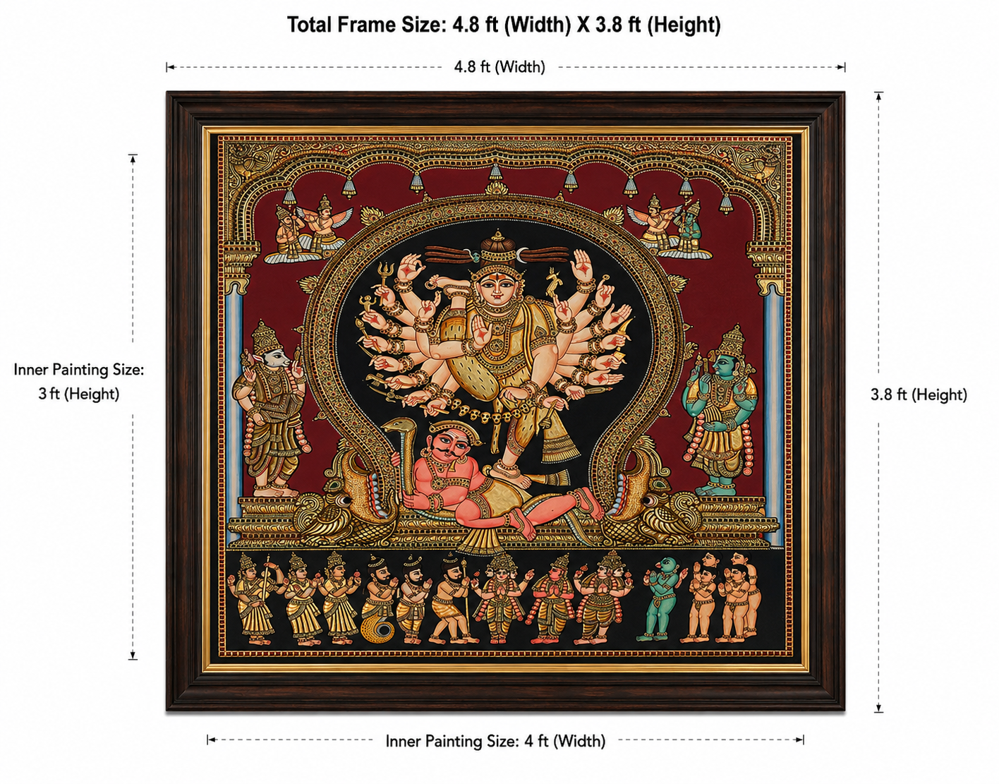 Cosmic Shiva Tandavam Tanjore