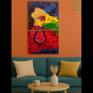 Durga – Acrylic Canvas Art [framed]