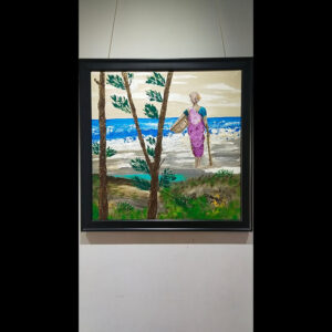 Seaside Farming – Acrylic Canvas Art by Samhita Bhowmik