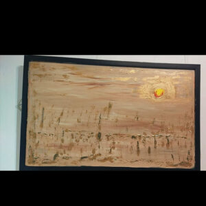 Sunshine – Minimalist Textured Landscape by Samhita Bhowmik