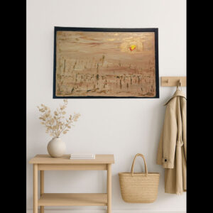 Sunshine – Minimalist Textured Landscape by Samhita Bhowmik