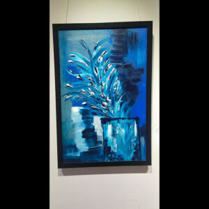 : Divine Blue  – Vibrant Still Life by Samhita Bhowmik