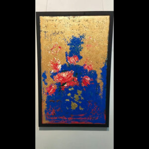 "Abstract Flower" – Acrylic Canvas Painting by Samhita Bhowmik