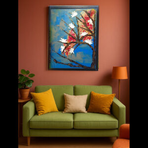 Flower Blossom – Acrylic Canvas Art by Samhita Bhowmik