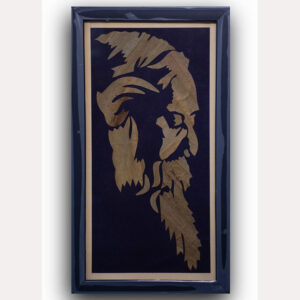 Vertical Rabindranath Tagore Wall Art – Handcrafted on water hyacinth
