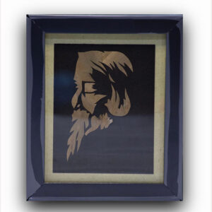 Rabindranath Tagore Silhouette Wall Frame – Handcrafted on water hyacinth