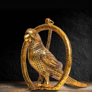 Parrot on a Perch in Brass