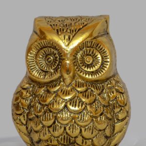 Owl Figurine in alloy metal  Antique Finish