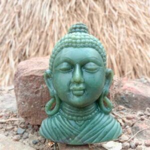 Odisha  Green Stone Carving - Buddha Head