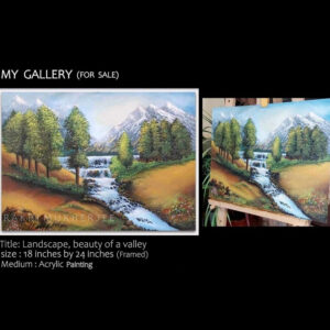Landscape: Beauty of a Valley by Rakhi Mukherjee