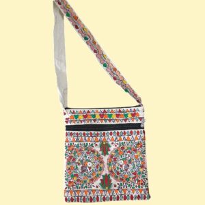 Madhubani Magic Hand-Painted Sling Bag