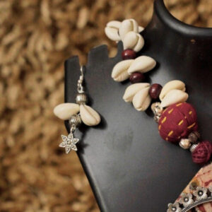 Tribal Fusion Shell Necklace – Handcrafted Statement Jewelry