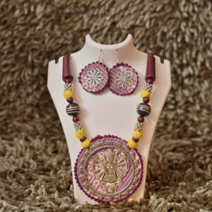 Goddess Lakshmi Handcrafted Necklace Set