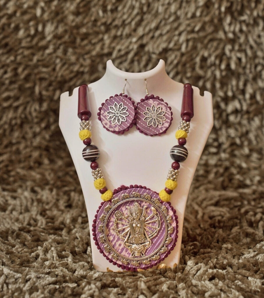 Goddess Lakshmi Handcrafted Necklace Set