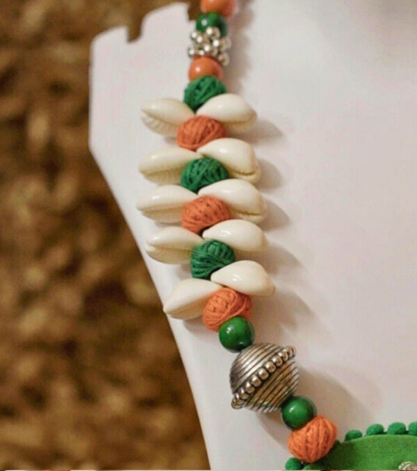Tribal Cowrie Shell Lakshmi Necklace