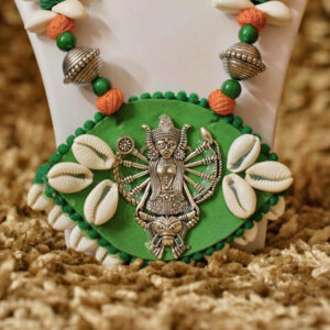 Tribal Cowrie Shell Lakshmi Necklace