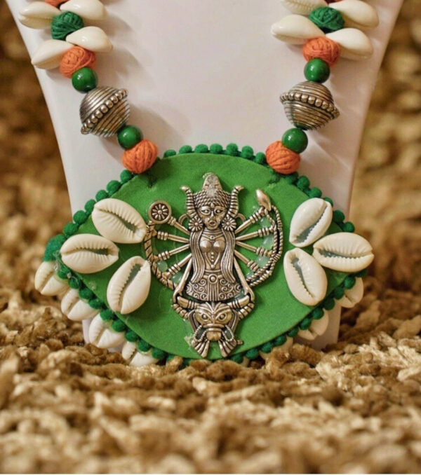Tribal Cowrie Shell Lakshmi Necklace