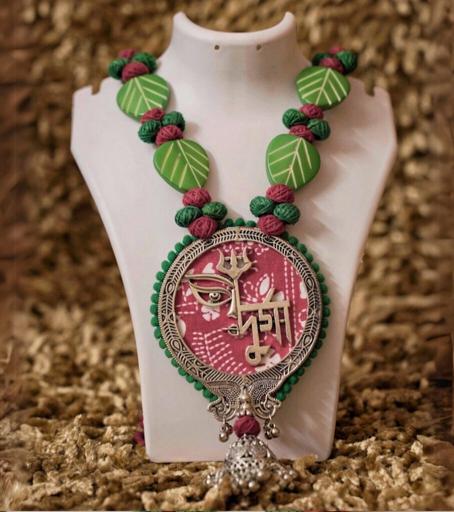 Durga Trishul Statement Necklace