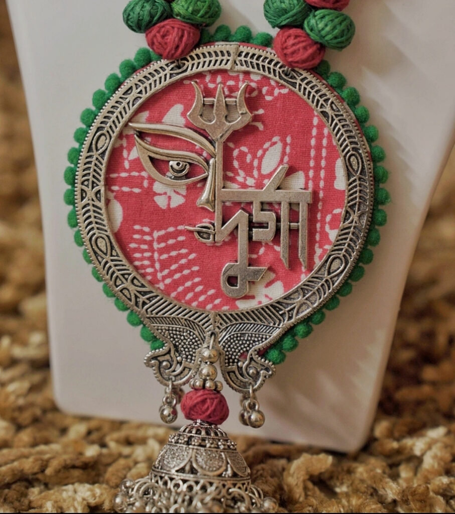 Durga Trishul Statement Necklace