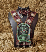 Tribal Muse Statement Necklace Set – Green & Maroon
