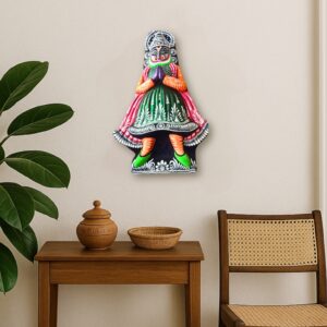Purulia Chhau Wall Mask – Folded Hands Avatar