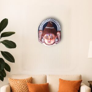 Purulia Chhau Wall Mask – Shiva Form