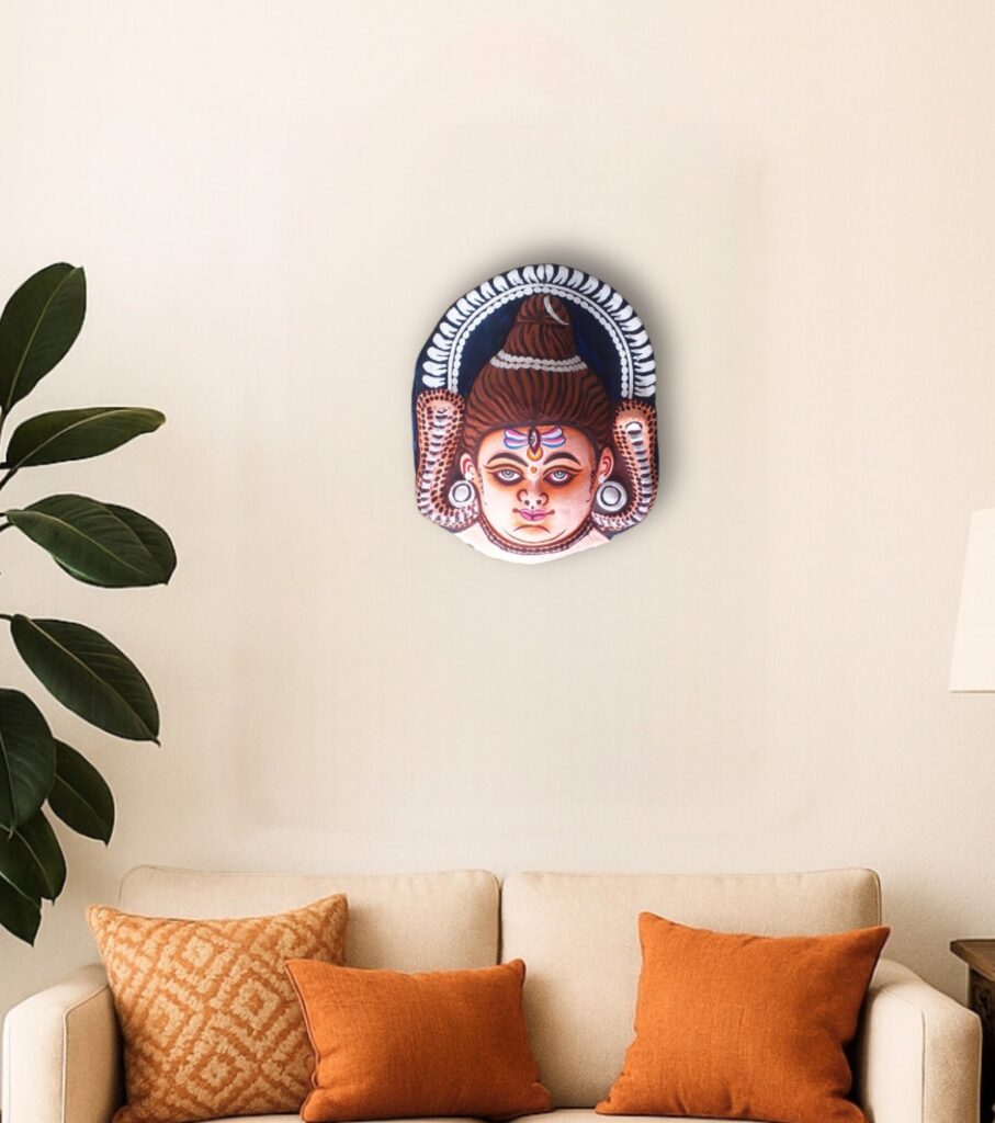Purulia Chhau Wall Mask – Shiva Form