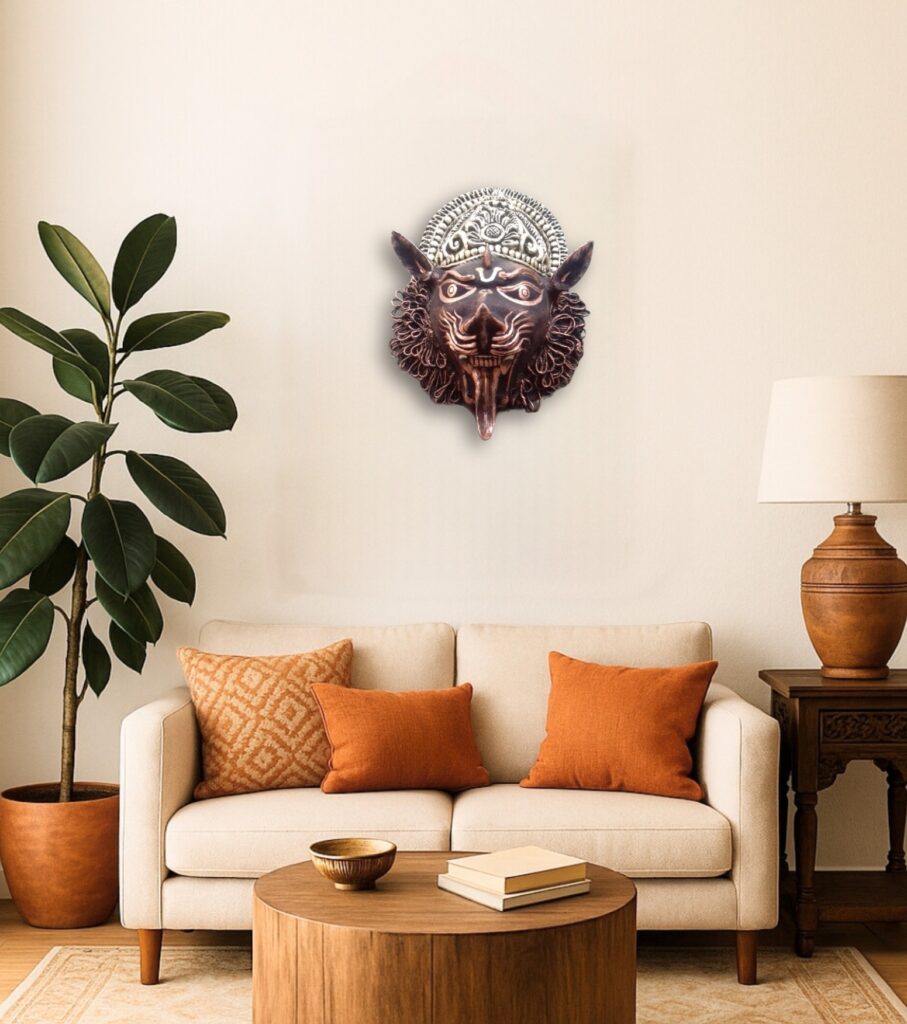 Purulia Chhau Wall Mask – Narasimha Form