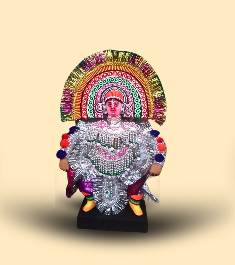 Purulia Chhau Figurine – Heroic Prince Avatar