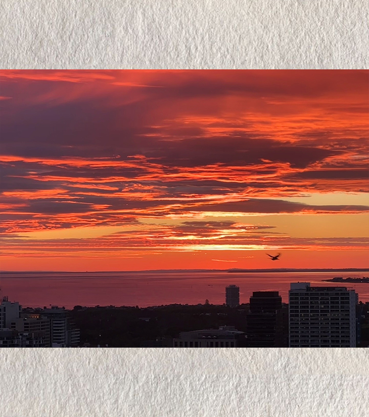 Inferno Horizon – Melbourne Sunset Storm