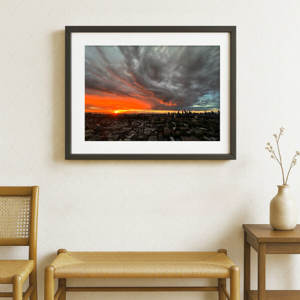 Inferno Horizon – Melbourne Sunset Storm