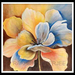 Petal Radiance – Handcrafted Acrylic Painting on Canvas