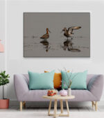 "Whispers in the Wetlands – Black-tailed Godwits, Chilika" by Debarshi Guha Roy