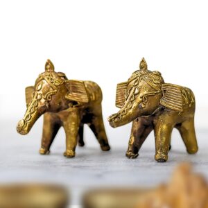 Dokra Elephant Pair