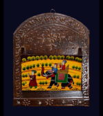 Royal Procession Wooden Magazine Holder – Hand-Painted Rajasthani Art
