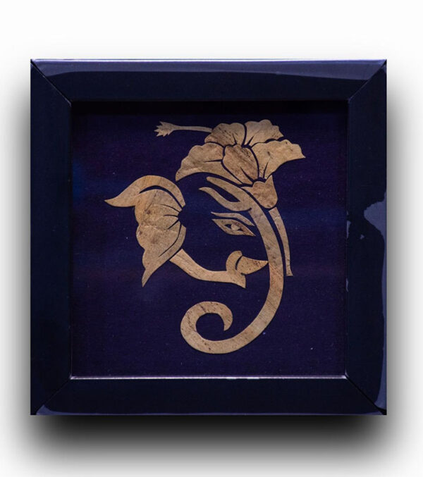 Minimalist Ganesha Wall Frame – Kachuripana Eco Art