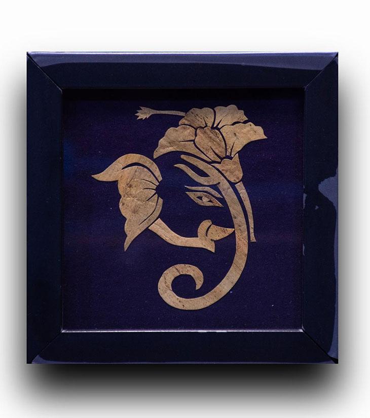 Minimalist Ganesha Wall Frame – Kachuripana Eco Art