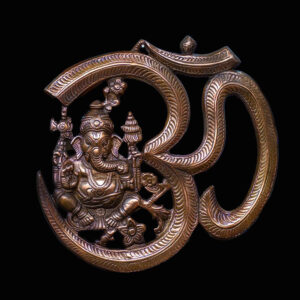 Om Ganesh Wall Hanging – Handcrafted Eco Harmony Emblem