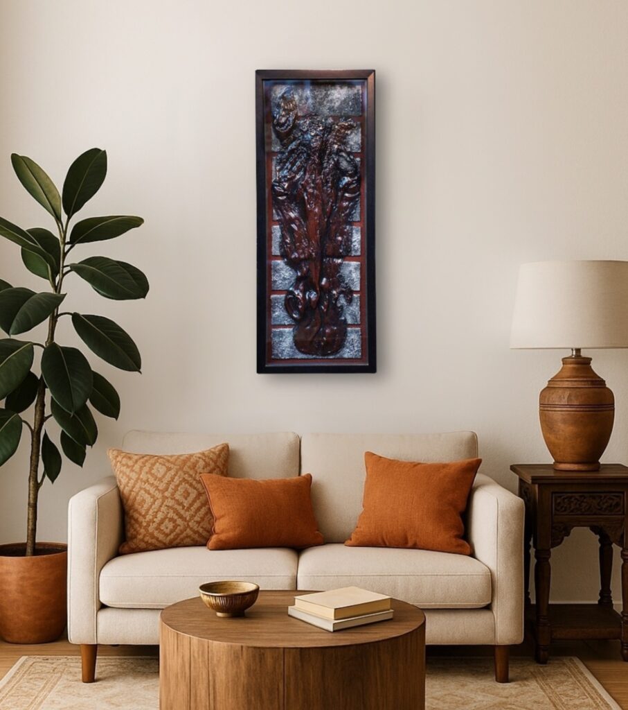 Abstract Tribal Flame Wall Art