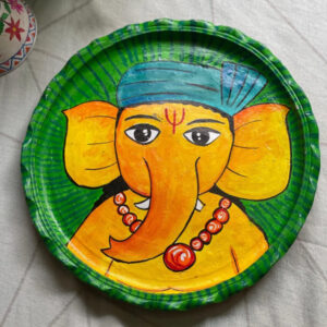 “Palette Whirl” – Hand-Painted Decorative Plate by Innocent Hand_7