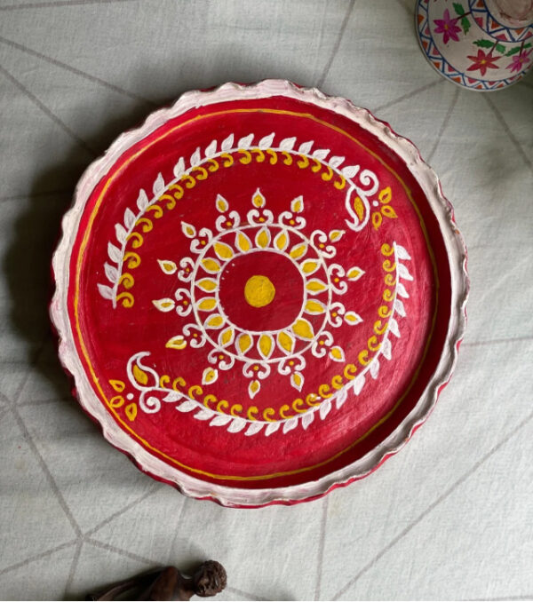“Palette Whirl” – Hand-Painted Decorative Plate by Innocent Hand_6