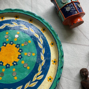 Palette Whirl” – Hand-Painted Decorative Plate by Innocent Hand_1