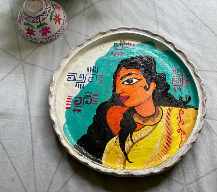 “Palette Whirl” – Hand-Painted Decorative Plate by Innocent Hand_5
