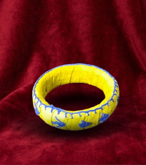 Sunshine Thread Embroidered Bangle – Bala Style Charm