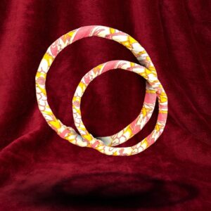 Panch Mishali Marigold Twist Fabric Bangle