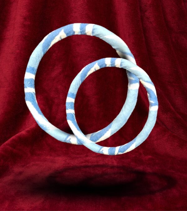 Panch Mishali Indigo Tide Fabric Bangle