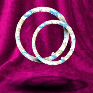 Panch Mishali Leaf Whisper Fabric Bangle