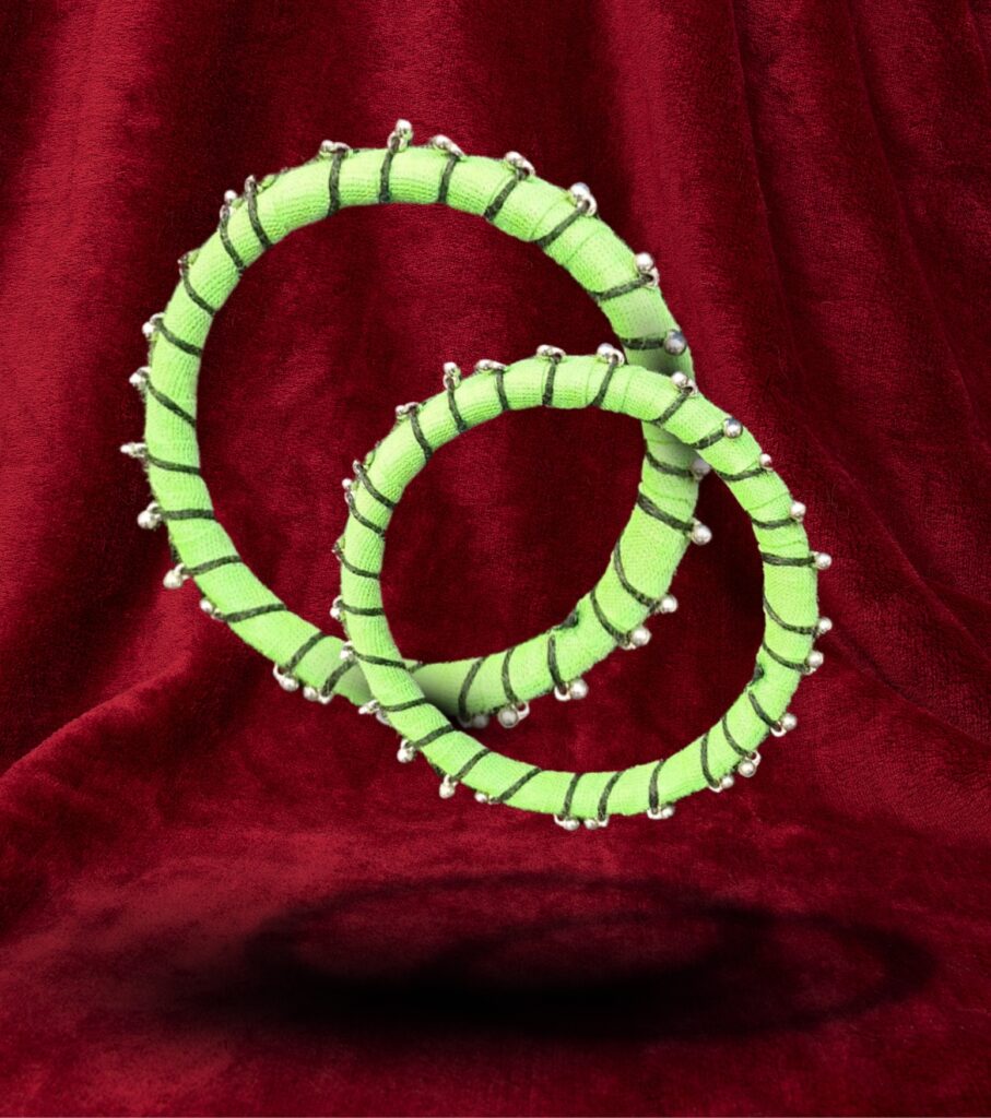 Panch Mishali Neon Green Jhuri Ball Bangle