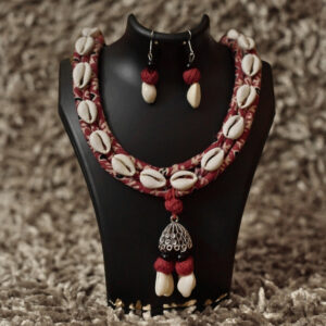 Cowrie Charm Tribal Necklace Set